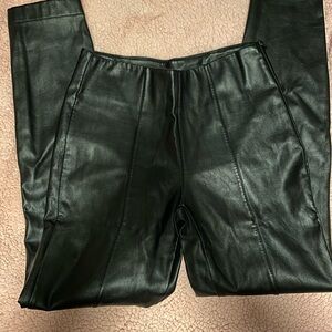 FOREVER 21 Black Faux Leather Pants